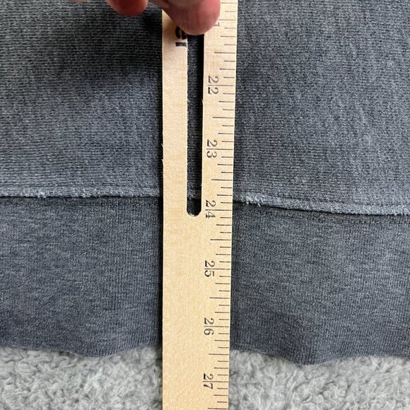Vintage Old Navy Sweatshirt Mens XL Gray Spellout Heavy Well Worn 90s Y2K - Picture 14 of 16